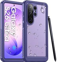 Capa para Celular Temdan Galaxy S26 Ultra 6,9" à Prova d'Água Roxa