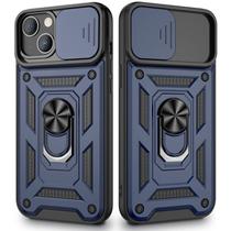 Capa para celular VEGO iPhone 13 6.1" Blue Ring Kickstand