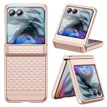 Capa para celular VEGO Motorola Razr 2024 Rugged Hinge Rosa