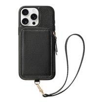 Capa para celular Wallet ZVE compatível com iPhone 16 Pro Max 6,9"