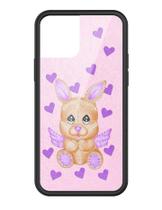 Capa para celular Wildflower Love Stitched iPhone 12/12 Pro roxa