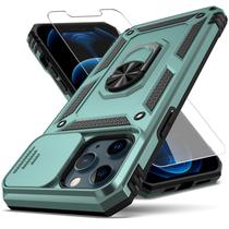 Capa para celular YZOK iPhone 12 Pro Max verde à prova de choque Capa para celular YZOK iPhone 12 Pro Max verde à prova de choque