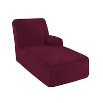 Capa para Chaise ULTICOR Veludo Plush Vinho Grande Direita Capa para Chaise ULTICOR Veludo Plush Vinho Grande Direita