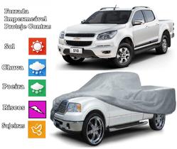 Capa Para Cobrir Carro Chevrolet S10 Cabine Dupla Com Forro impermeável - Zna Bezzter