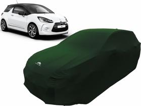 Capa Para Cobrir Carro Citroen Ds3 Tecido Helanca Cor Verde