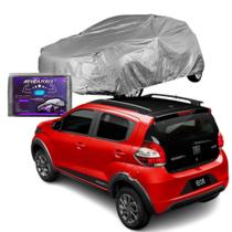 Capa Para Cobrir Carro Fiat Mobi Impermeável com Forro Central Capa Para Cobrir Carro Fiat Mobi Impermeável com Forro Central