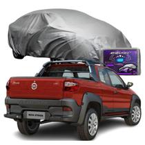 Capa Para Cobrir Carro Fiat Strada Cabine Estendida Impermeável com Forro Central Capa Para Cobrir Carro Fiat Strada Cabine Estendida Impermeável com Forro Central