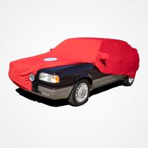 Capa para cobrir carro gol quadrado gti gts gl cl 1000 tecido helanca lycra cor vermelha capas lp