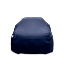 Capa para cobrir carro onix em tecido lycra azul resistente