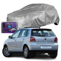 Capa Para Cobrir Carro Polo Hatch 2001 a 2016 Impermeável com Forro Central