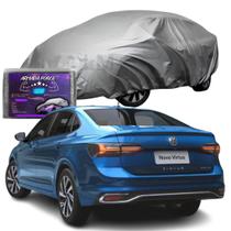 Capa Para Cobrir Carro Virtus Impermeável Com Forro Central e Elástico