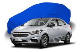Capa Para Cobrir Carros Sedã Azul Royal Com Elástico Tecido