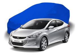 Capa Para Cobrir Carros Sedã Azul Royal Com Elástico Tecido