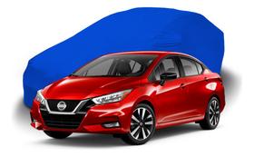 Capa Para Cobrir Carros Sedã Azul Royal Com Elástico Tecido