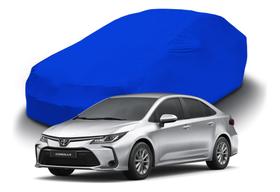 Capa Para Cobrir Carros Sedã Azul Royal Com Elástico Tecido Capa Para Cobrir Carros Sedã Azul Royal Com Elástico Tecido