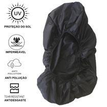Capa Para Cobrir Mochila Impermeável Cinza dos 55 aos 75L Capa Para Cobrir Mochila Impermeável Cinza dos 55 aos 75L