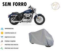 Capa Para cobrir MOTO HARLEY CUSTOM 1200 IMPERMEAVEL 100% FORRADA