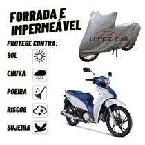 Capa Para Cobrir Moto Honda Biz Forrada, Impermeável, Anti-U.V. - Protege do Sol, Chuva e Poeira - LOPEZCAR