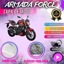 Capa para Cobrir Moto YAMAHA MT03 100% Forrada Forro Total Armada Force 100% Impermeável Forro Total Protege Sol Chuva Poeira Lona Proteção Automotiva