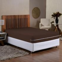 Capa Para Colchão Casal Malha Ziper Resistente Rapido Cor Ta