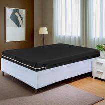 Capa Para Colchão Casal Padrão Com Zíper Malha Gel Várias Cores