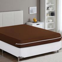 Capa Para Colchão Casal Queen Com Zíper Malha Gel Várias Cores