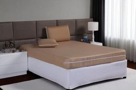 Capa Para Colchão Casal Queen Com Zíper Malha Gel Várias Cores