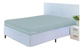 Capa Para Colchão Com Zíper De Malha Gel Casal King Cor Cinz