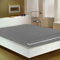 Capa para Colchão Doce Vida Solteiro Malha Mista C/ Zíper Cinza Capa para Colchão Doce Vida Solteiro Malha Mista C/ Zíper Cinza