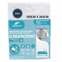 Capa para Colchão King Protetor de Colchão Impermeável Silencioso Fibrasca 193X203
