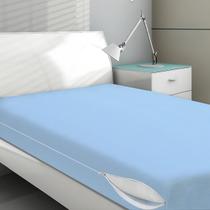 Capa Para Colchão Protetora Solteiro Anti Acaro Zíper Cores