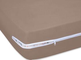 Capa Para Colchão Solteiro 15 Cm De Altura 01 Peça Malha Canela Capa Para Colchão Solteiro 15 Cm De Altura 01 Peça Malha Canela