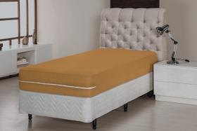 Capa para Colchão Solteiro Altura 30cm Dourado