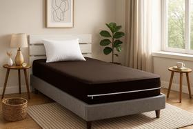 Capa Para Colchão Solteiro Com Zíper Malha Gel Várias Cores