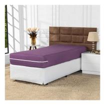 Capa Para Colchão Solteiro - Malha Gel Com Z Lilás