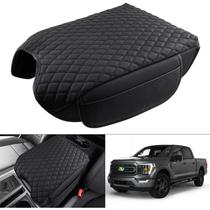 Capa Para Console Central Ford F-150 F150 2015-2020 Com Almofada De Apoio De Braço E Bolsos De Capa Para Console Central Ford F-150 F150 2015-2020 Com Almofada De Apoio De Braço E Bolsos De