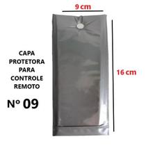 CAPA PARA CONTROLE REMOTO Nº09 CINZA TAMANHO.16X9CM