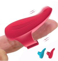 Capa para Dedo Dedeira Vibratória Estimulador Feminino Finger Roxo