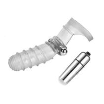 Capa Para Dedos Dedeira com Cápsula Vibratória Vibrador Feminino Estimulador clitoniano Transparente