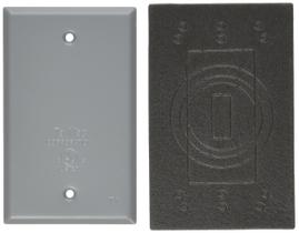 Capa para dispositivo TayMac BC100S à prova de intempéries cinza, 1 módulo Capa para dispositivo TayMac BC100S à prova de intempéries cinza, 1 módulo