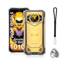 Capa para DOOGEE S200 X (2025) / S200 / S200 Plus, capa protetora para celular NOUKAJU, função suporte, suporte ajustável, capa protetora para DOOGEE S200 X 2025 (transparente)