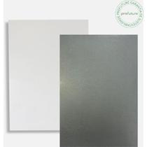 Capa Para Encadernacao A4 5 Cristal+ 5 Prata Couro