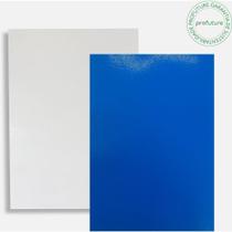 Capa para Encadernacao A4 50 Cristal + 50 Azul KIT
