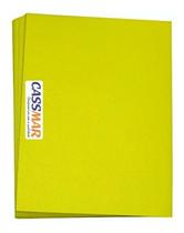 Capa Para Encadernação A4 Amarelo Couro Fundo Pp 0,30 100u