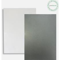 Capa para Encadernação A4 Cristal e Prata Couro KIT com 20 Unidades