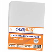 Capa Para Encadernação A4 Cristal Line 50un Capa Para Encadernação A4 Cristal Line 50un