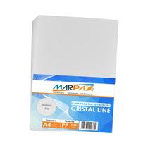 Capa para Encadernação A4 Cristal Line Frente PP 0,30 50un Capa para Encadernação A4 Cristal Line Frente PP 0,30 50un