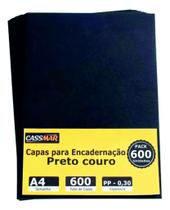 Capa Para Encadernação A4 Preta Couro Fundo 600 Un Capa Para Encadernação A4 Preta Couro Fundo 600 Un