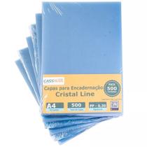 Capa Para Encadernação Cristal Line A4 PP 0,30 500un Capa Para Encadernação Cristal Line A4 PP 0,30 500un
