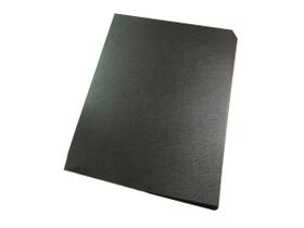 Capa Para Encadernação Ofício Preta Pp Couro 0,30Mm 100Un Capa Para Encadernação Ofício Preta Pp Couro 0,30Mm 100Un